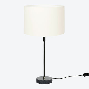 Produktbild fr 'Elegante Lambert Tischleuchte Williamsburg mit schwarzem Marmorfu -  30 x 57 cm hoch  '