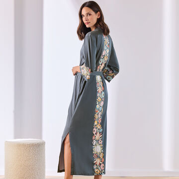 Produktbild für 'Eleganter Kimono mit aufwendiger Blütenbordüre'
