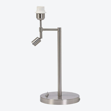 Produktbild für 'Eleganter Tischlampenfuß mit LED-Leselampe zum Kombinieren, Tischleuchte, Nachttischlampe, Schirmlampe'