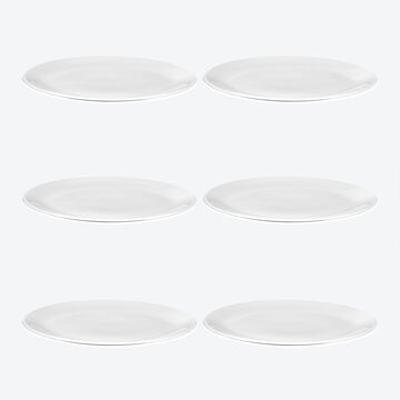 Produktbild für 'Essteller: Zeitlos schönes Fine Bone China Geschirr in strahlendem Weiß'