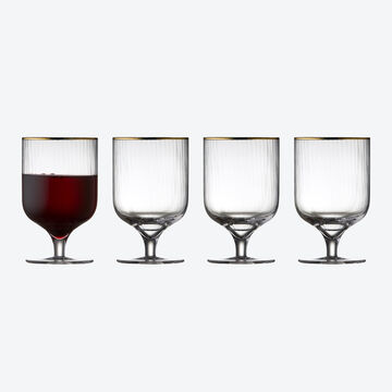 Produktbild für 'Exquisites Vintage-Universalglas mit elegantem Goldrand'