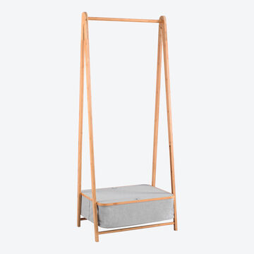 Produktbild für 'Faltbare Design-Garderobe mit Staufach schafft nachhaltig Ordnung'