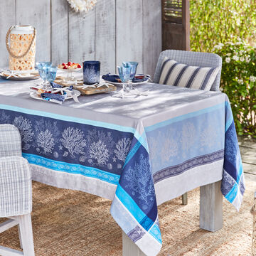 Produktbild für 'Fantasievolle Jacquard-Tischdecke mit Fleckschutz'