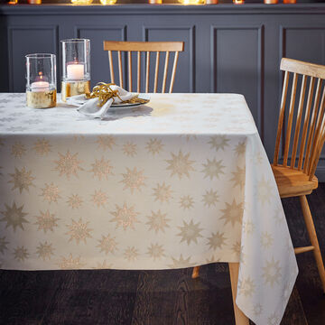 Produktbild für 'Festlich glitzernde Jacquard-Tischdecke'