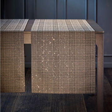 Produktbild fr 'Festlich glitzernder Jacquard-Tischlufer mit Pailletten - 50/140 cm'