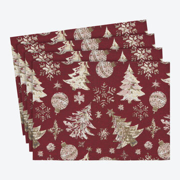 Produktbild für 'Festlich jacquardgewebte Weihnachts-Tischsets'