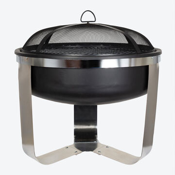 Produktbild für 'Feuerschale mit Grill Ø 65 cm - der Mittelpunkt jeder Gartenparty'