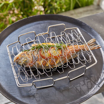 Produktbild für 'Fisch & Gemüsehalter: Empfindliches besser grillen'