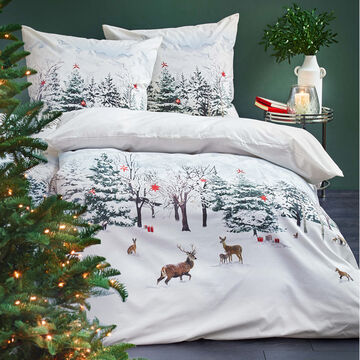 Produktbild fr 'Flanell-Bettwsche Winterwald - 100 % veredelte Baumwolle'