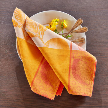 Produktbild für 'Französische Jacquard-Servietten mit Früchtemotiv'