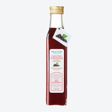 Produktbild für 'Französischer Fruchtpüree-Essig Cassis (schwarze Johannisbeere)'