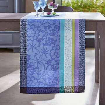 Produktbild für 'Französischer Jacquard-Tischläufer mit Fleckschutz'