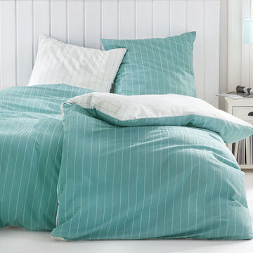 Produktbild f�r 'F�r warme Sommern�chte: Federleichte gestreifte Mako-Seersucker- Bettw�sche'