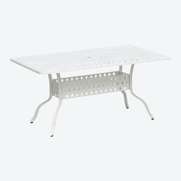 Produktbild fr 'Gartentisch aus wetterfestem Alu-Guss – Wei'