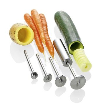 Produktbild für 'Gemüse-Aushöhler: Hübsche Spiralen entstehen beim Aushöhlen von Obst und Gemüse'