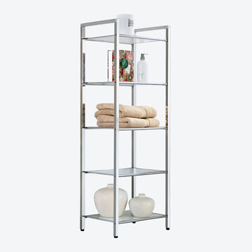 Produktbild für 'Glasregal 5er: Elegante Glasregale ergänzen jedes Wohn- und Badambiente'