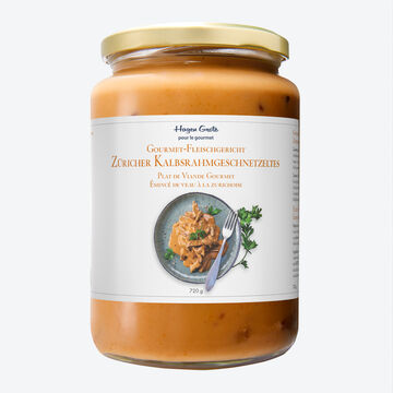 Produktbild für 'Gourmet-Klassiker im Glas: Züricher Rahmgeschnetzeltes minutenschnell zubereiten'