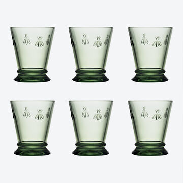 Produktbild für 'Großes Becherglas grün: Das Wappentier der Bonapartes auf Ihrem Glas'