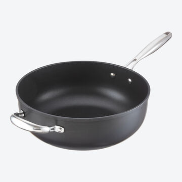 Produktbild für 'Hochraum-Pfanne mit Gegengriff (28 cm Ø): professionell, hart anodisiert'