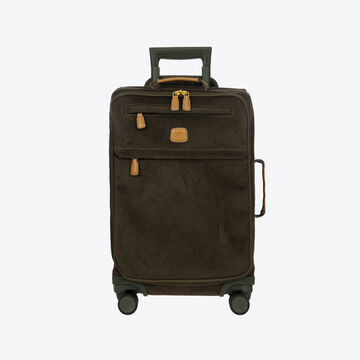 Produktbild fr 'Kabinentrolley Life 40 l -  Wildleder-Optik, Olive, 36 x 23 x 55 cm (B/T/H)'