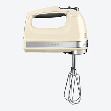 Produktbild für 'KitchenAid Handmixer: Rührt enorm kraftvoll, spritzt nicht, spart Energie'