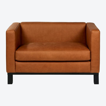 Produktbild für 'Klassiker der Moderne: Lambert Zweisitzer aus Rancho-Leder, Relaxsessel, Sofa, Fernsehsessel, Couch'