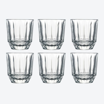 Produktbild für 'Klassisch französische Wassergläser bezaubern mit funkelnden Lichtreflexen'