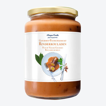 Produktbild für 'Klassische feine deutsche Küche: Rinderrouladen minutenschnell zubereiten, Fertiggericht, schnell & einfach zubereitet, im Glas'