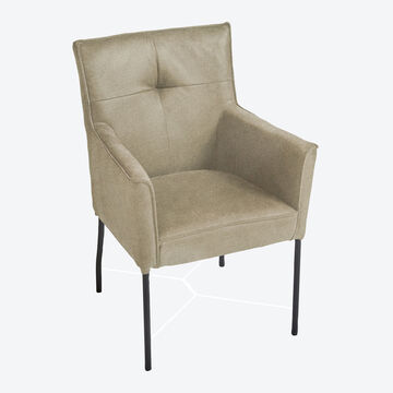 Produktbild für 'Klassischer Armlehn-Sessel in zeitlosem Design, Polstersessel, Relaxsessel, Wohnzimmersessel'