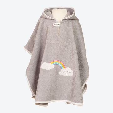 Produktbild für 'Kleinkind-Badeponcho: Flauschig-weicher Frottee trocknet und wärmt nach dem Bad'