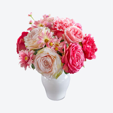 Produktbild für 'Kompakt gebundener Blumenstrauß in pink'
