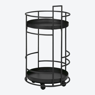 Produktbild fr 'Kompakter Lambert Designer-Barwagen Tokyo - Schwarz,  44,5 x 79,5 cm hoch'