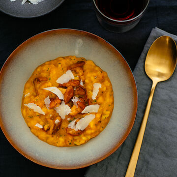 Produktbild für 'Kürbisrisotto mit Pfifferlingen'