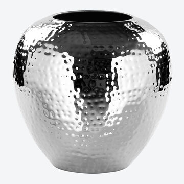 Produktbild für 'Kunstvoll gehämmerte Vase in konvexer Form'