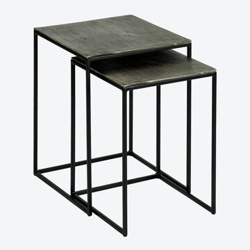 Produktbild fr 'Lambert Beistelltisch-Set Dado mit edlem Graphit-Finish'