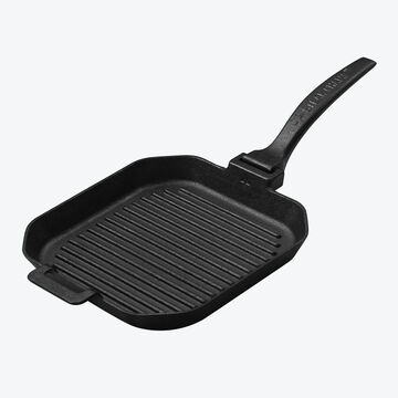 Produktbild für 'Massive Guss-Grillpfanne mit abnehmbarem Griff'