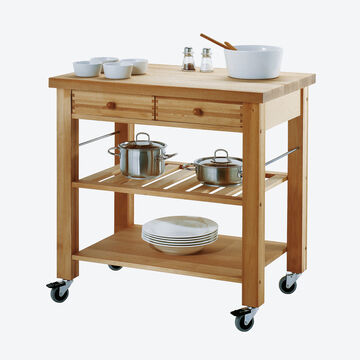 Produktbild f�r 'Mobile K�chenm�bel mit Weidenkorb - massiv, solide, preiswert'