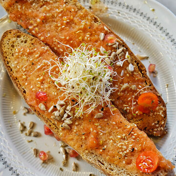 Produktbild für 'Pamboli - Knoblauchbrot mit Tomaten'