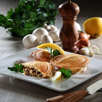 Produktbild für 'Pasteten mit Champignon-Hackfleisch-Füllung'