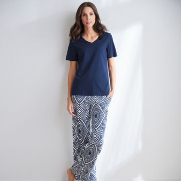 Produktbild fr 'Perfekt sitzende Pyjamahose aus Baumwoll-Modal-Mix'