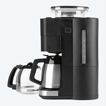 Produktbild für 'Perfekter Kaffeeautomat: Integriertes Mahlwerk, Warmhaltekanne, Permanent-Goldfilter'