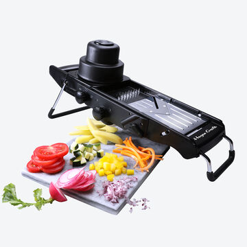 Produktbild für 'Präzise Profi-Mandoline für Scheiben, Stifte, Würfel und Rauten'