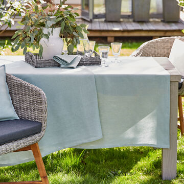 Produktbild für 'Puristische Leinen-Tischdecke in lässiger Eleganz'