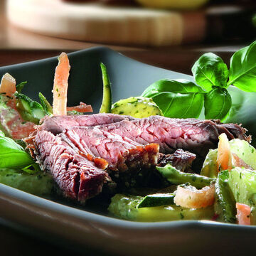 Produktbild für 'Roastbeef mit Basilikum-Salat'