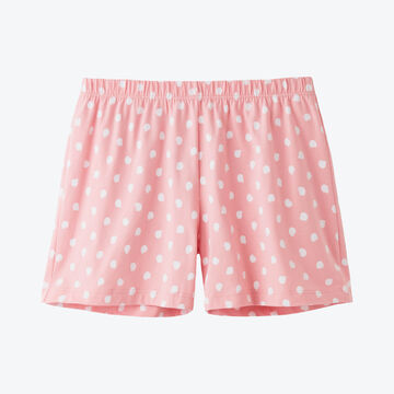 Produktbild fr 'Schlafshorts Damen -Baumwoll-Elasthan-Mix, Rosa/Wei gepunktet, Gren XS/36 bis XXXL/48'