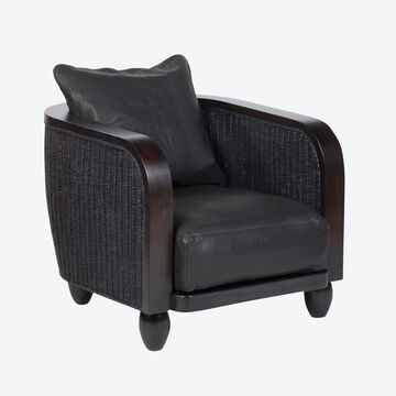 Produktbild für 'Schwarzer Lambert Clubsessel im ewig modernen Design der 1920er Jahre'