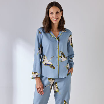 Produktbild für 'Seidig weicher Pyjama aus Baumwoll-Modal-Gewebe'