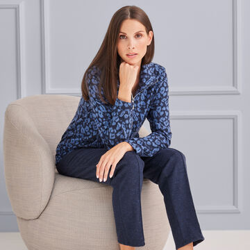 Produktbild für 'Stilvoll entspannen im wärmenden Homewear-Anzug, Nachtwäsche, Pyjama, Schlafbekleidung, Loungewear, Nachthemd, Schlafanzug'