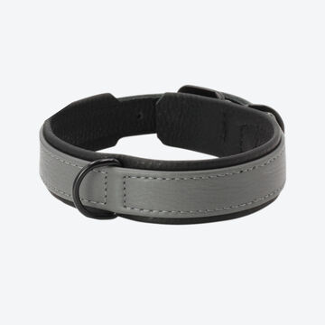 Produktbild für 'Strapazierfähiges Leder-Halsband mit Nylonkern'