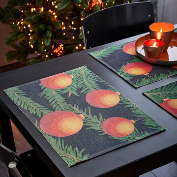 Produktbild für 'Tischsets: Leuchtende Christbaumkugel- Motive zaubern Weihnachtsstimmung auf den Tisch'